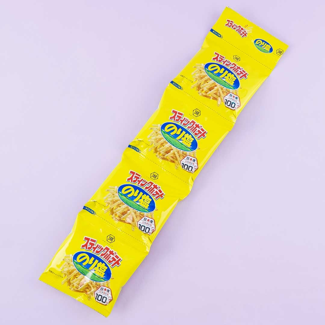 Koikeya Kartoffelstäbchen Snacks Mini Packung – Nori Salz – 4 Stück