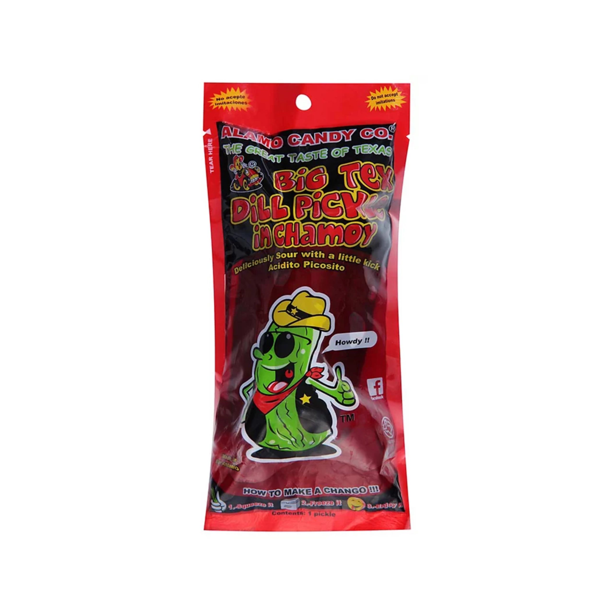 Alamo Süßigkeiten groß Tex Dill Pickle in Chamoy (Vereinigte Staaten)
