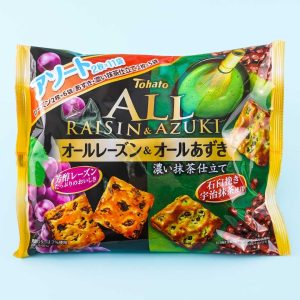 Tohato All Assorted Rosinen & Azuki Packung mit dunklem Streichholz