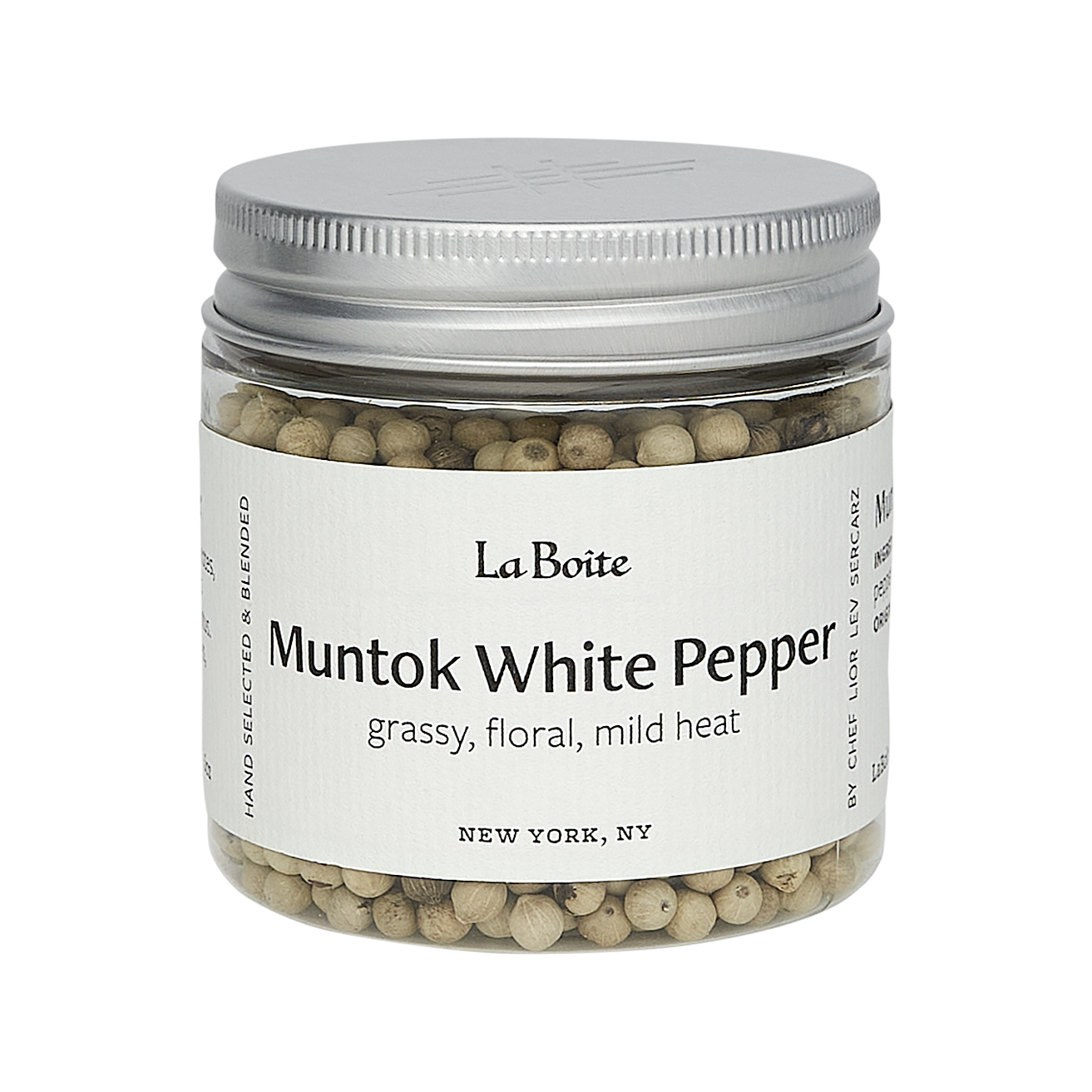 La Boîte – Muntok Weiß Pfeffer – grasig, blumig, mildes Hitzegewürz