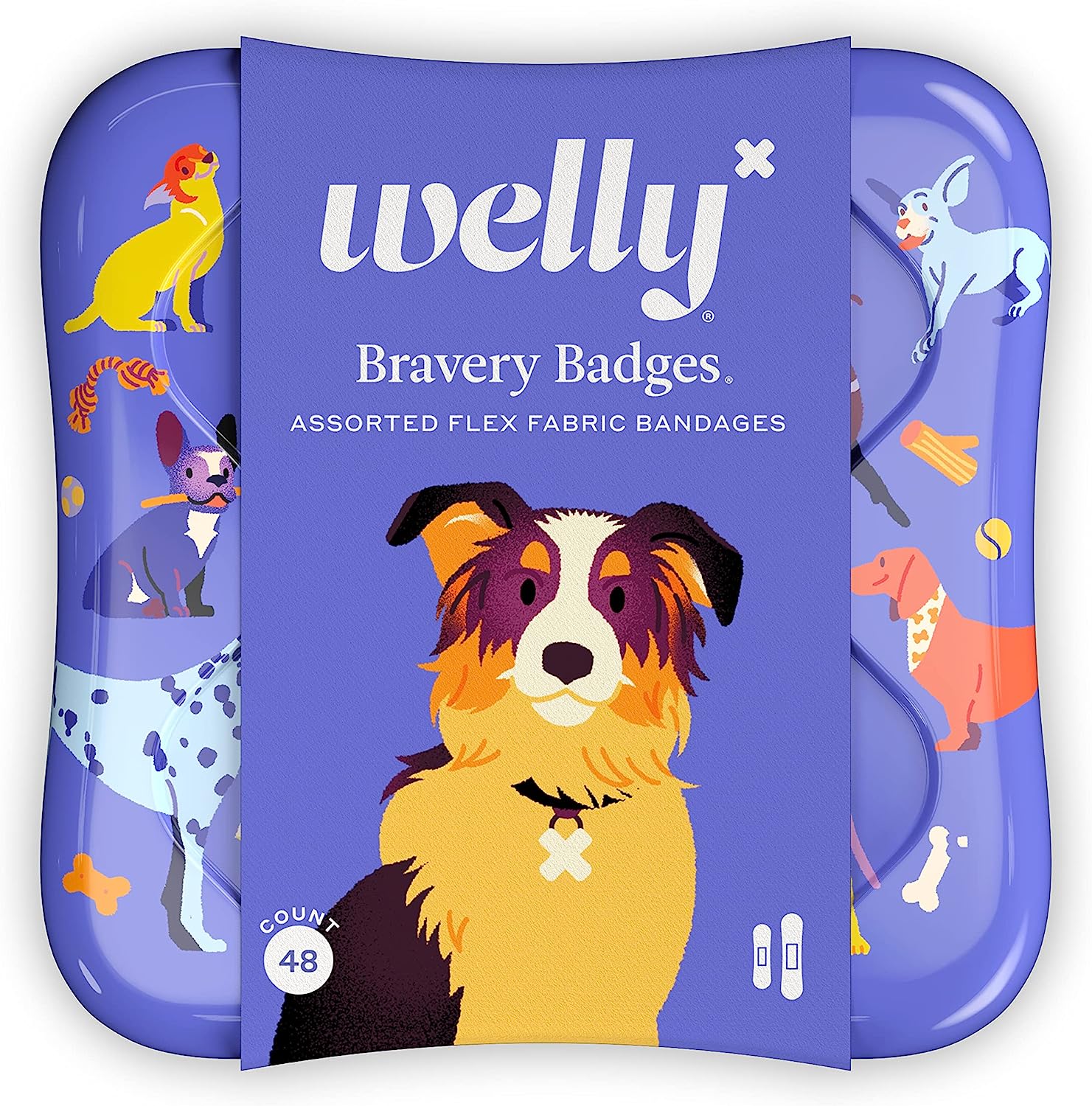 Welly Bandagen Doggies 48 Stück – Packung mit 1