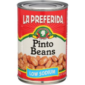 La Preferida – Pinto niedrige Natriumbohnen, 15 Unzen – Packung mit 12