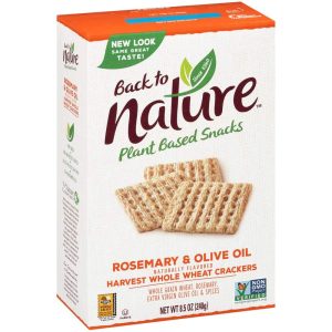 Zurück zur Natur – Vollkorn Cracker Rosmarin & Olivenöl, 8,5 oz