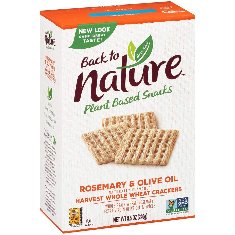 Zurück zur Natur – Vollkorn Cracker Rosmarin & Olivenöl, 8,5 oz