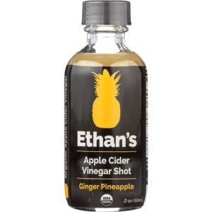 Ethan’s Apfelcider Essig Schüsse Ingwer Ananas, 2 Unzen