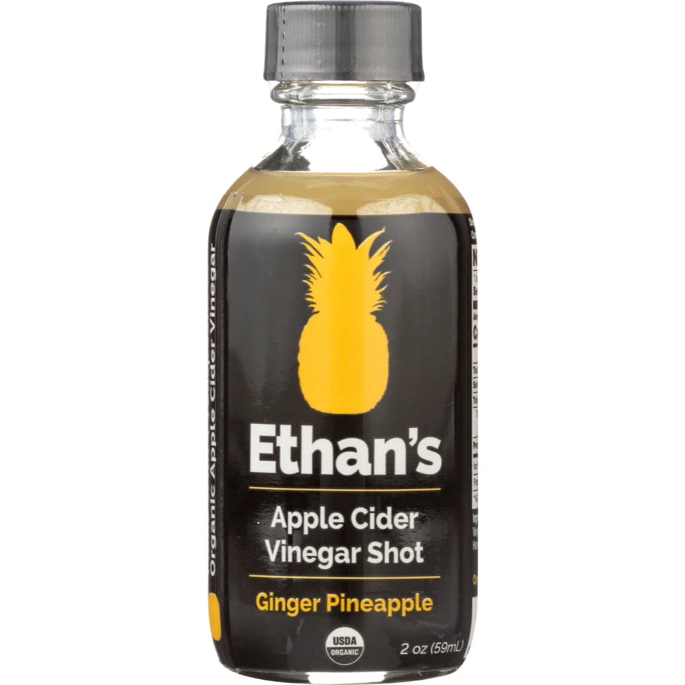 Ethan's – Apfelessig Shots Ingwer Ananas, 2 Oz
