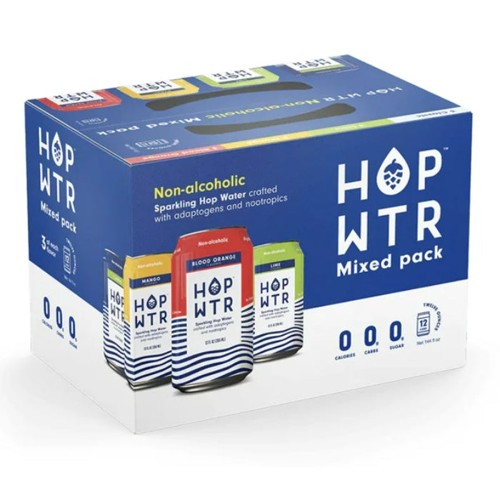 HOP WTR – 4-Geschmack Sortiment Packung 12er Packung, 144 Fo – 2er Packung