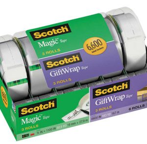 3M Scotch Zauberband, Geschenkverpackungsband, 6600′′ insgesamt, 6er Pack