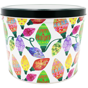 2 Gallon – Weihnachtsbeleuchtung Popcorn Dose