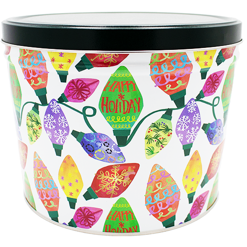 2 Gallon – Weihnachtsbeleuchtung Popcorn Dose