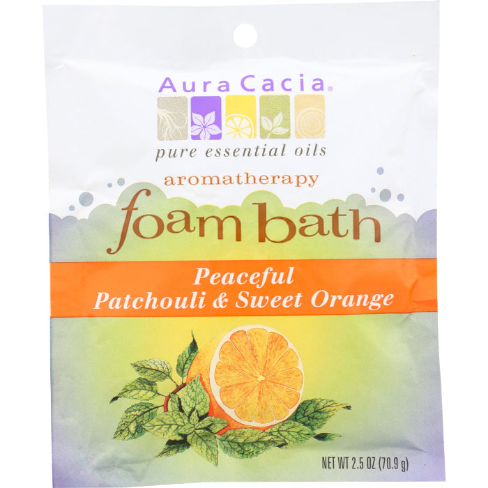 Aura Cacia Badeschaum Patchouli orange Frieden, 2,5 Unzen (Packung mit 6)