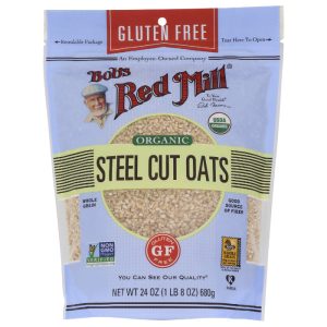 Bob's Red Mill Hafer Stahl geschnitten Glutenfrei Bio, 24 oz – 4er Packung