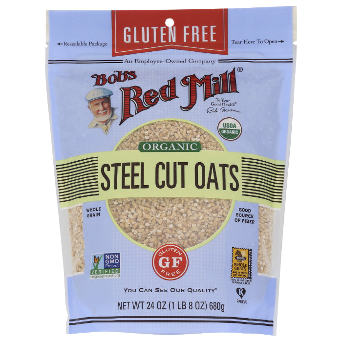 Bob's Red Mill Hafer Stahl geschnitten Glutenfrei Bio, 24 oz – 4er Packung