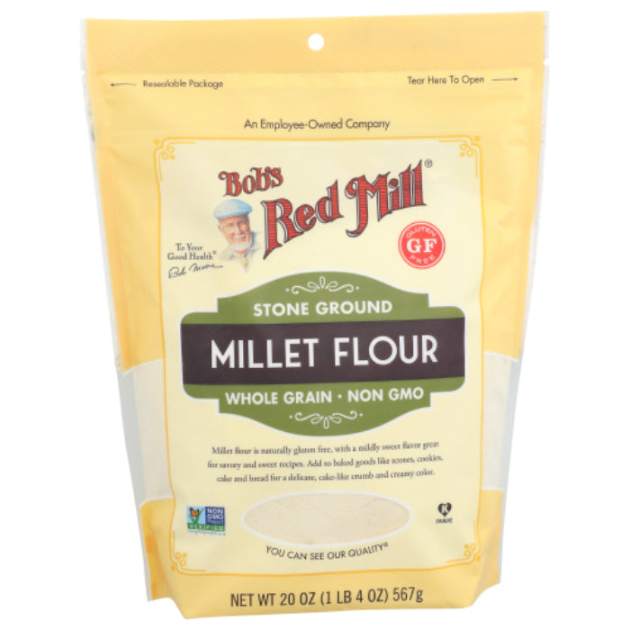 Bob's Red Mill Mehl, Hirse, 20 Oz – 4er Packung