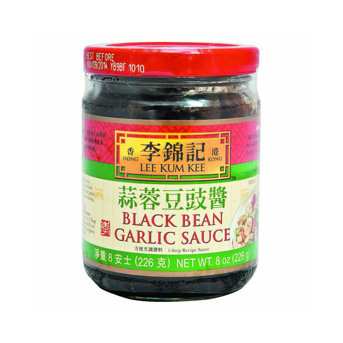 Lee Kum Kee Schwarze Bohnen-Knoblauch-Soße, 8 Oz – Packung mit 6 Stück