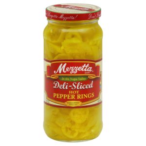 Mezzetta Pfeffer Banane heiß geschnitten, 16 Unzen Packung mit 6
