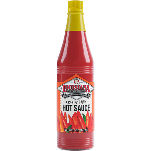 Louisiana Fish Fry scharfe Sauce, 6 Unzen – Packung mit 12 Stück