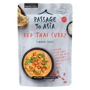 Passage Foods Soße Sommer Curry rot thai gf 7 oz – Packung mit 8