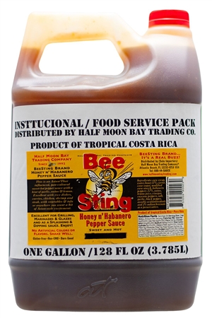 Bee Sting Honig & Habanero scharfe Sauce Gallone, . – 128oz