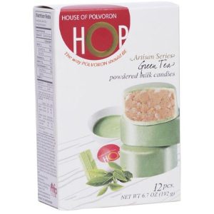 House of Polvoron – HOP Grüner Tee – Milchkörner in Pulverform – 12 Stück – 192 g