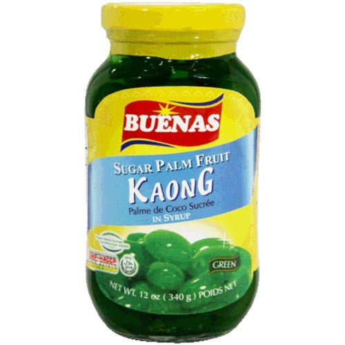 Buenas Zuckerpalmenfrucht in Sirup – Kaong – Grün – 12 OZ