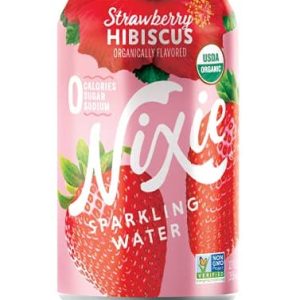 Nixie Erdbeerhibiskus-Glitzerwasser, 8er Packung, 3er Packung – 96oz