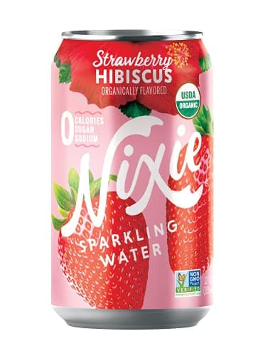 Nixie – Erdbeer Hibiskus glitzernd Water, 8er Packung, 96oz – Packung mit 3 Stück