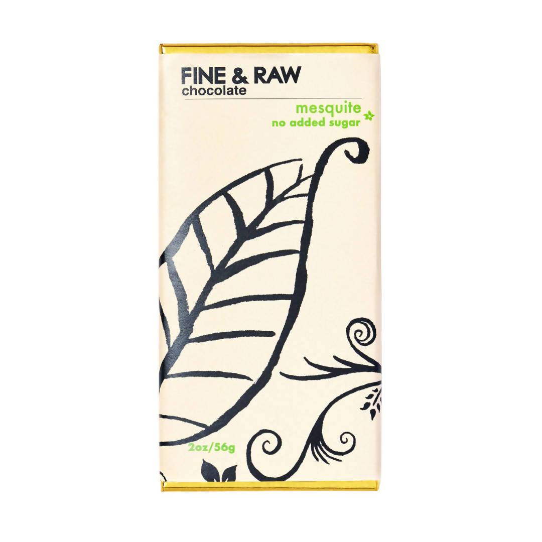 Feine und rohe Mesquite-Schokoriegel, Bio, kein Zuckerzusatz – 10 Riegel x 2 Unzen