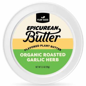 Epicurean Butter – Knoblauchkraut auf Basis von Butterpflanzen, 3,5 Unzen – Packung mit 8