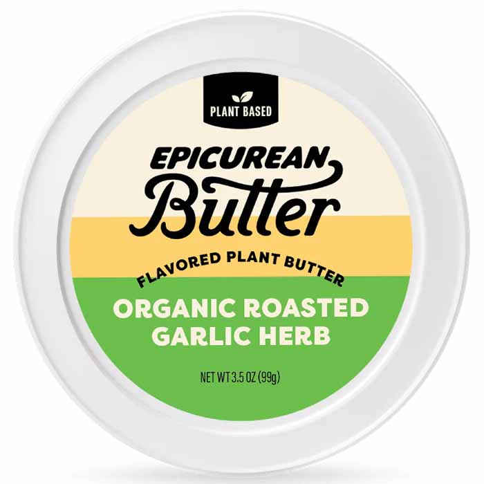 Epikureische Butter – Butterpflanze basiertes Knoblauchkraut, 3,5 Unzen – Packung mit 8