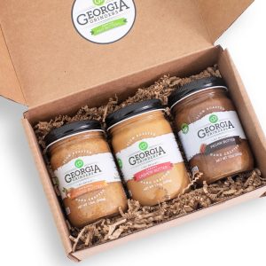 Georgia Grinders Whole30 Approved: Trio Gift Box 2 (Pecan, Cashew, Mandel) – 3 Gläser x 12 Unzen