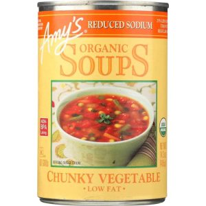 Amy's Suppe Gemüse grob Licht Natrium, 14,3 Oz