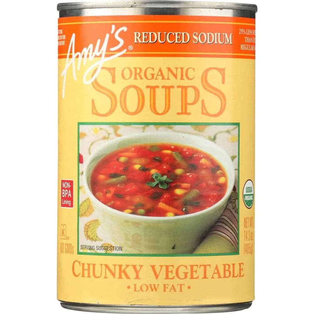 Amy's Suppe Gemüse grob Licht Natrium, 14,3 Oz