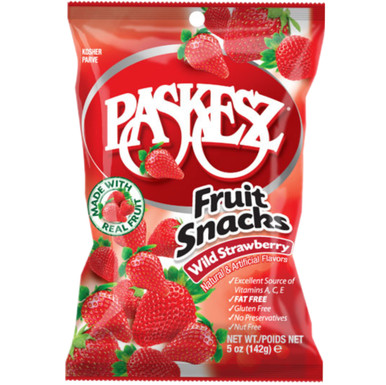 Paskesz Verry Bery Obst Snacks, fettfrei, glutenfrei, 5 oz