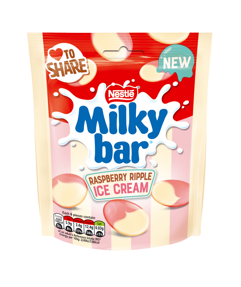 Nestle Milchiger Riegel Himbeere Ripple Eiscreme