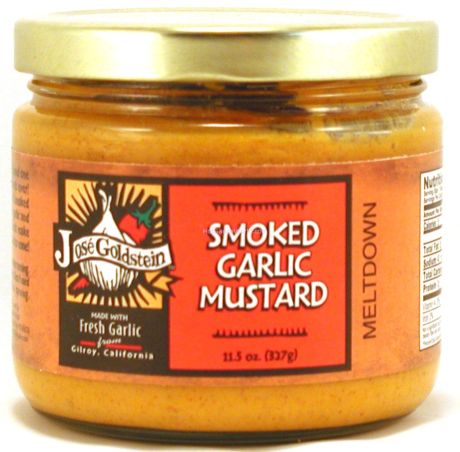 Jose Goldstein Geräucherter Knoblauch Senf, 10oz