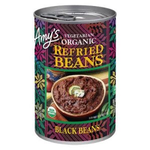 Amy's Bio Refried Schwarz Bohnen, 15.4 Oz – Packung mit 12