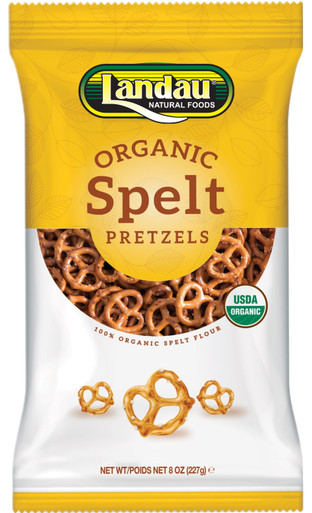 Landau Bio Dinkelbrezeln gesalzen, 8 Unzen.