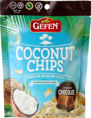 Gefen Kokosnuss Chips Schokolade, 1.41 oz
