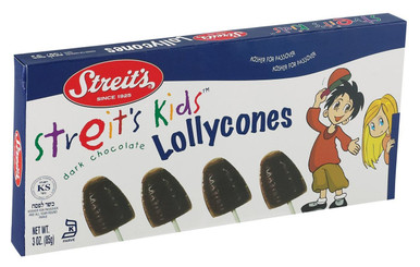Streit's Kinder Dunkle Schokolade Lollycones, 3 oz