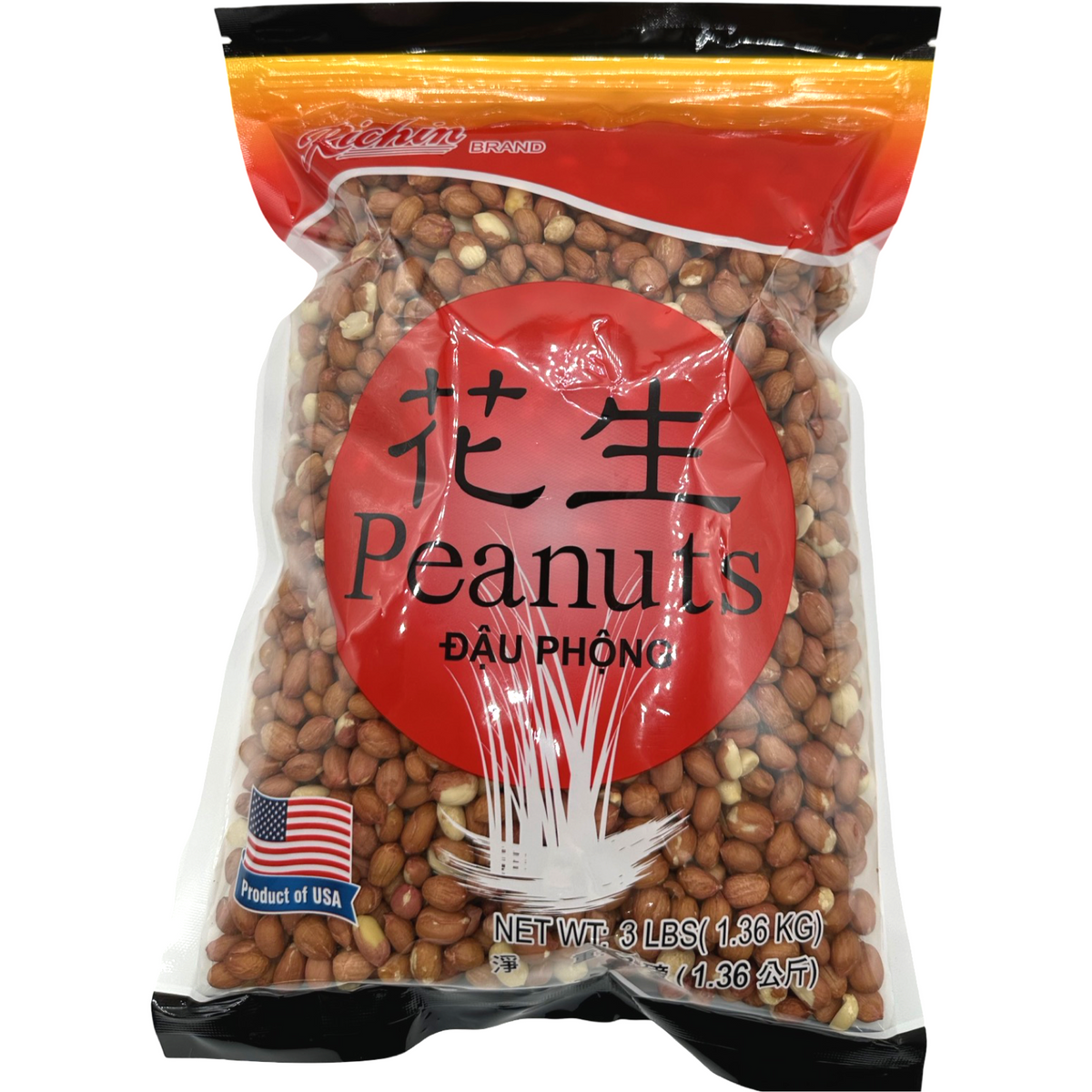Richin – Erdnüsse mit Haut – 3 kg