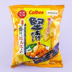 Calbee Kata-age Kartoffelchips – duftender Knoblauch