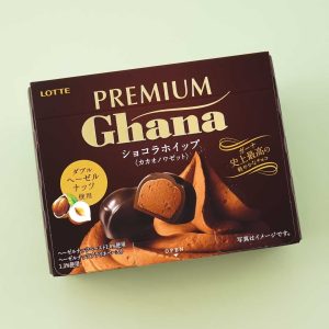 Lotte Premium-Ghana Schlag cacao Chocolat Rauschentte