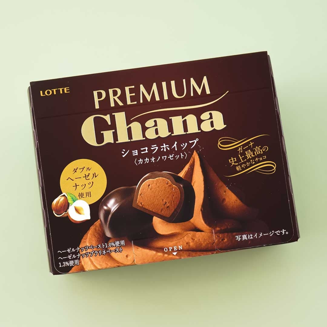 Lotte Premium-Ghana Schlag cacao Chocolat Rauschentte
