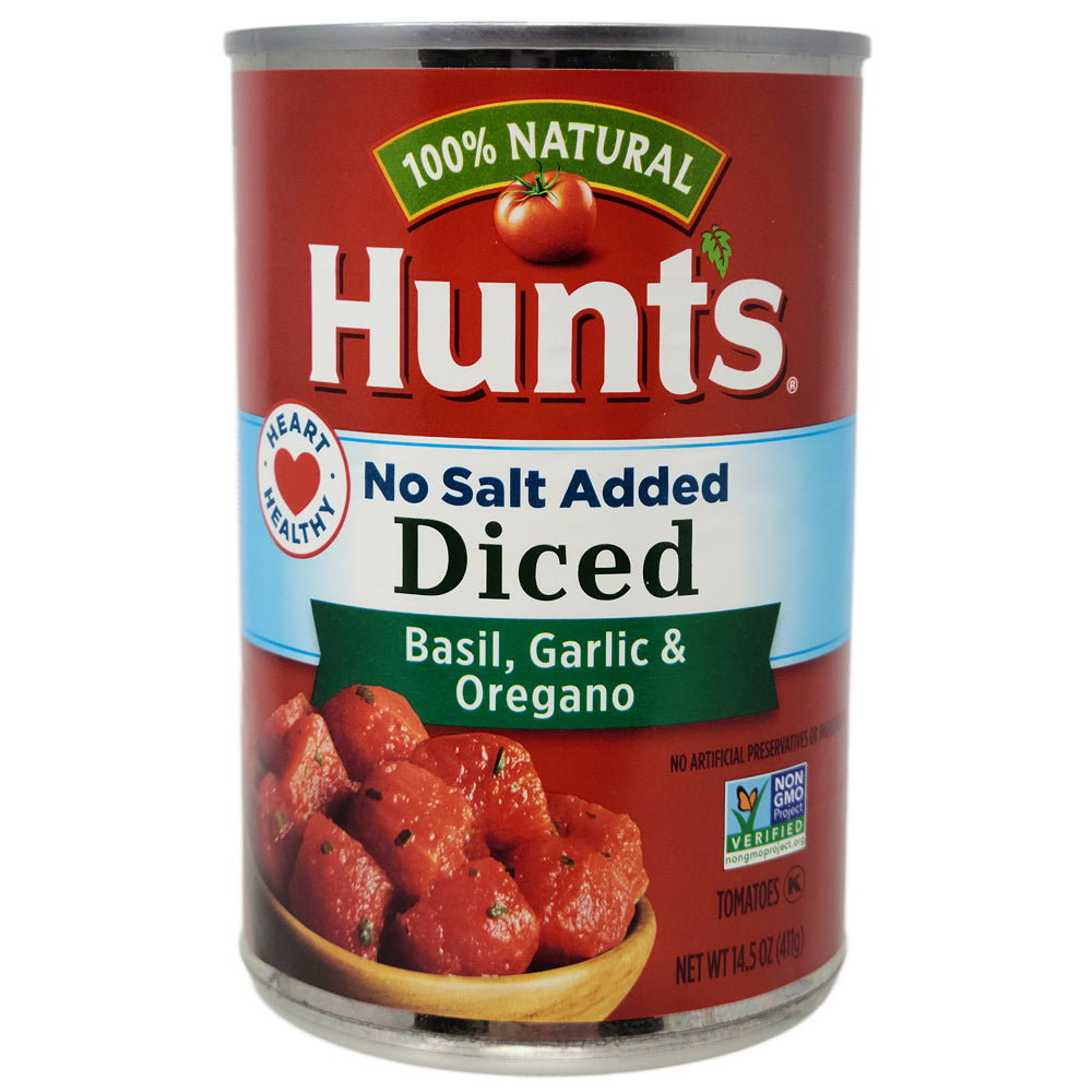 Hunt's No Salz hinzugefügt Tomaten, Basilikum, Knoblauch & Oregano – 14,5 oz