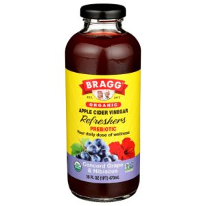 Bragg – Bio Apfelwein, Traube, 16 fl oz – Packung mit 12 Stück