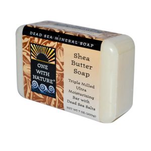 ONE WITH NATURE SOAP BAR SHEA Butter 7 Unzen – Packung mit 1 Stück