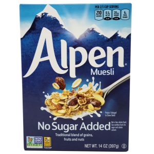 Alpen – Natriumarmes Müsli ohne Zuckerzusatz, 14 oz