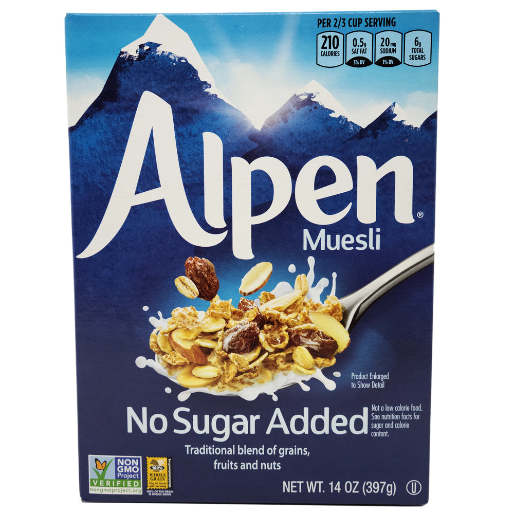 Niedrige Natrium Alpen kein Zucker hinzugefügt Getreide-14 oz