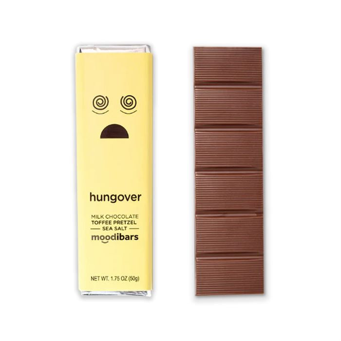 Moodibars Hungover – Milchschokolade Toffee Pretzel Meersalz – 1.75 oz